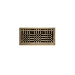 Signature Hardware Signature Hardware 301643 Honeycomb Brass Floor Register - 6" X 10" (6-5/8" X 11-1/8" Overall) Antique Brass