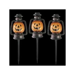 Northlight Northlight 16.5 In. Flickering Pumpkin Halloween Pathway Lantern Markers (Set Of 3) -Digitopia Deals Store b0c619716a024d6a9972ebf42329e6fd