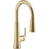 Kohler Kohler K-23764-2MB Tone 1.5 GPM Single Hole Pull Down Kitchen Faucet, Vibrant Brushed Moderne