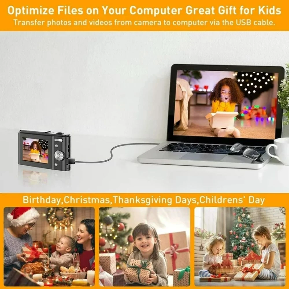 ACTITOP ACTITOP DC311L-BLACK Kids' Digital Camera Black (36MP) 3 ACTITOP ACTITOP DC311L-BLACK Kids' Digital Camera Black (36MP) - Image 3