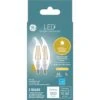 GE GE 93121492 LED+ 60-Watt EQ CA11 Soft White Dimmable Decorative Light Bulb (2-Pack)