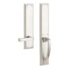 Signature Hardware Signature Hardware 479305 Aurick Left Handed Solid Brass Dummy Door Lever Set - Satin Nickel