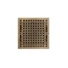 Signature Hardware Signature Hardware SH551157AB HV-1016-1212-AB HV-1016-1414-AB Brass Wall Pre-Drilled Register With Damper - 14" X 14" - Antique Brass