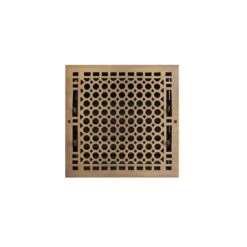 Signature Hardware Signature Hardware SH551157AB HV-1016-1212-AB HV-1016-1414-AB Brass Wall Pre-Drilled Register With Damper - 14" X 14" - Antique Brass