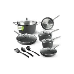 GRANITESTONE Granitestone 1099 14Pc Armor Max Pots And Pans Set Hard Anodized Cookware Set