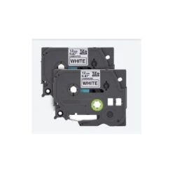 Brother Brother TZE2312PK P-Touch 0.47" X 26.2' Standard Laminated Tape Black On White 2 Pack