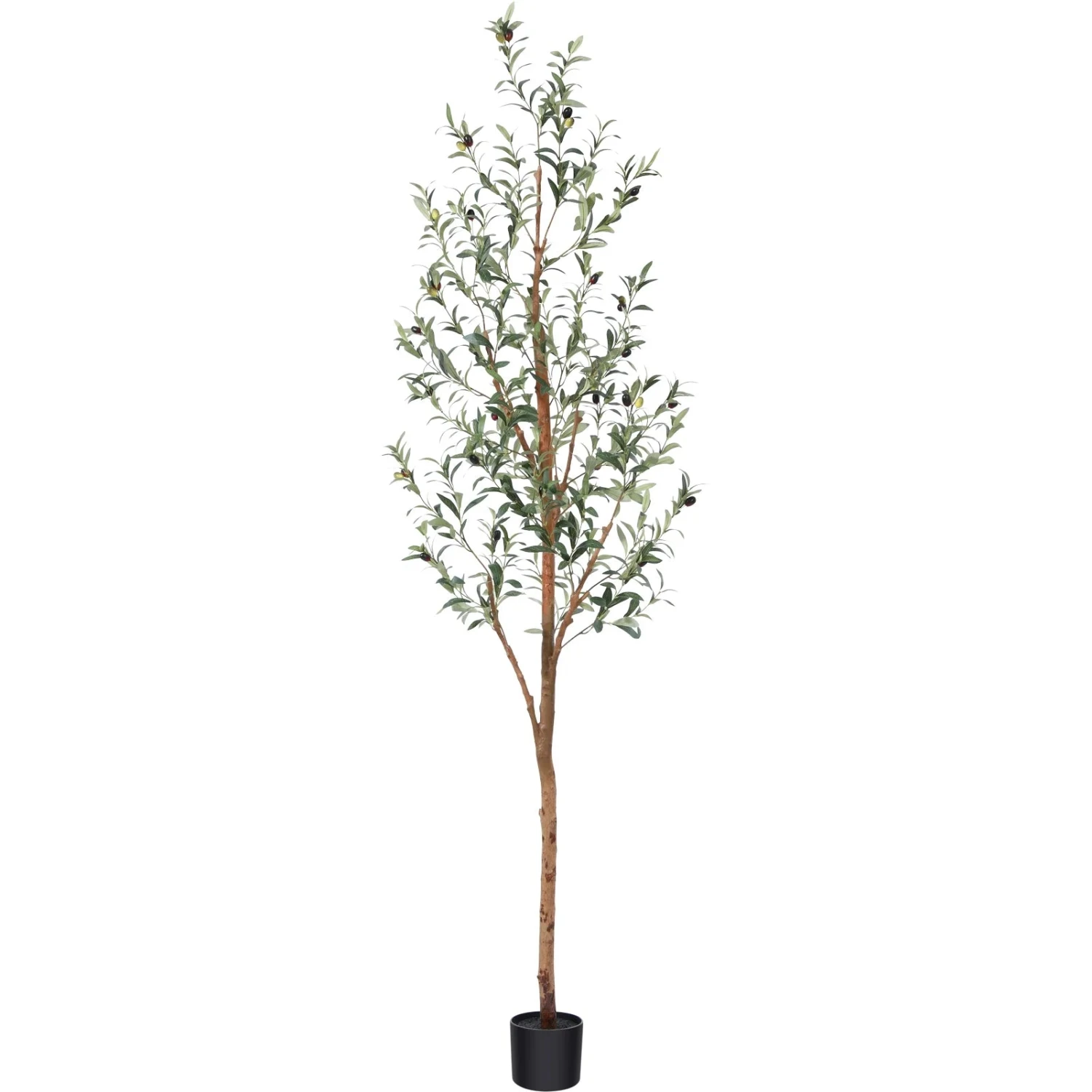 DR.Planzen DR.Planzen ZMGGLSJ2HZ2.1m-1 7FT Artificial Olive Tree With Fruits And Wood Branches, Potted Faux Olive Plants 2 DR.Planzen DR.Planzen ZMGGLSJ2HZ2.1m-1 7FT Artificial Olive Tree With Fruits And Wood Branches, Potted Faux Olive Plants - Image 2