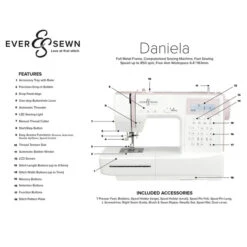 Eversewn EverSewn Walh2h02 Daniela 197 Stitch Computerized Sewing & Quilting Machine With Memory Function 11 Eversewn EverSewn Walh2h02 Daniela 197 Stitch Computerized Sewing & Quilting Machine With Memory Function -Digitopia Deals Store b8202fb0621342869dfb0fc940fcdf85