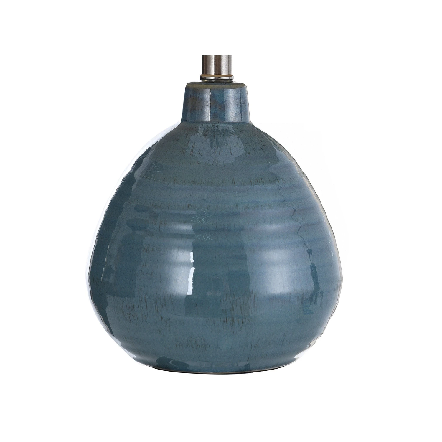 StyleCraft Stylecraft 20" Teal Ceramic With Natural Linen Hardback Shade Table Lamp L22019JCDS - Teal Blue BLUE DROPSHIP ONE SIZE 4 StyleCraft Stylecraft 20" Teal Ceramic With Natural Linen Hardback Shade Table Lamp L22019JCDS - Teal Blue BLUE DROPSHIP ONE SIZE - Image 4