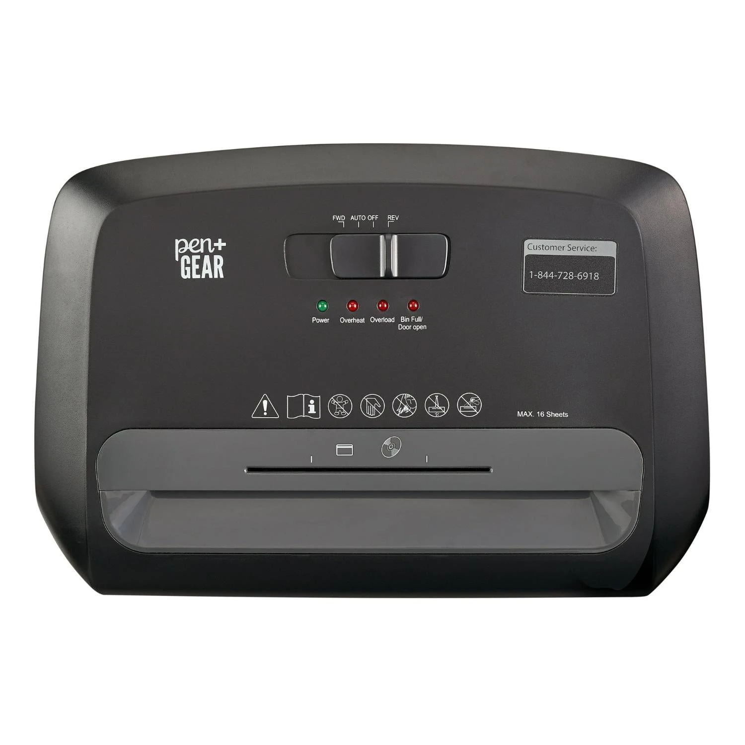 Pen+Gear Pen+Gear C227-B 16-Sheet Cross-Cut Wheeled Paper/Credit Card Shredder 8 Pen+Gear Pen+Gear C227-B 16-Sheet Cross-Cut Wheeled Paper/Credit Card Shredder - Image 8