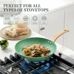 Innerwell Innerwell Nonstick Frying Pan Skillet Handle 11 Inch Green -Digitopia Deals Store bbe9d74d8b0b40c6aabeedcf2de9dafb