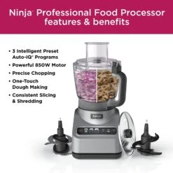 Ninja Ninja BN600 Professional Food Processor, 850 Watts, 9-Cup Capacity, Auto-iQ Preset Programs -Digitopia Deals Store c343b7e23d224505843b4cb990c4e711 57e247fa d1ff 44fd 88ba ad050aae437b