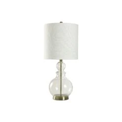 Collective Design By Stylecraft Collective Design By Stylecraft Glass Gourd Table Lamp TL211517JCDS - CLEAR GLASS ONE SIZE