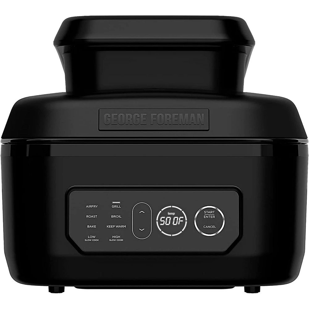 George Foreman George Foreman MCAFD800D Beyond Grill 7-in-1 Electric Indoor Grill With Air Fry Technology, Black 2 George Foreman George Foreman MCAFD800D Beyond Grill 7-in-1 Electric Indoor Grill With Air Fry Technology, Black - Image 2