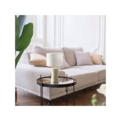 Asstd National Brand Asstd National Brand Simple Designs Hourglass Ceramic Table Lamp LT2099-BGE - BEIGE ONE SIZE -Digitopia Deals Store cca09ae054eb41eca4610ed51d956db1