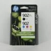 HP HP 902XL/902 High Yield Black And Standard C/M/Y Color Ink Cartridges T0A39AN