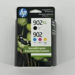 HP HP 902XL/902 High Yield Black And Standard C/M/Y Color Ink Cartridges T0A39AN