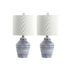 Safavieh Safavieh 21" Maxton 2-Pc. Table Lamp - BLUE ONE SIZE