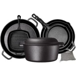 Bruntmor Bruntmor Pre Seasoned Cast Iron 8 Piece