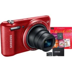 Samsung Samsung EC-WB35FZBPR-3A-KIT Red WB35F Digital Camera With 16.2 MP And 12x Optical Zoom