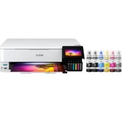 Epson® Epson Epson C11CJ21201 EcoTank Photo ET-8550 All-in-One Wide-format Supertank Printer - White