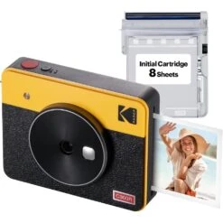 Kodak KODAK C300RY Mini Shot 3 Retro 4PASS 2-in-1 Instant Digital Camera And Photo Printer (3x3 Inches)