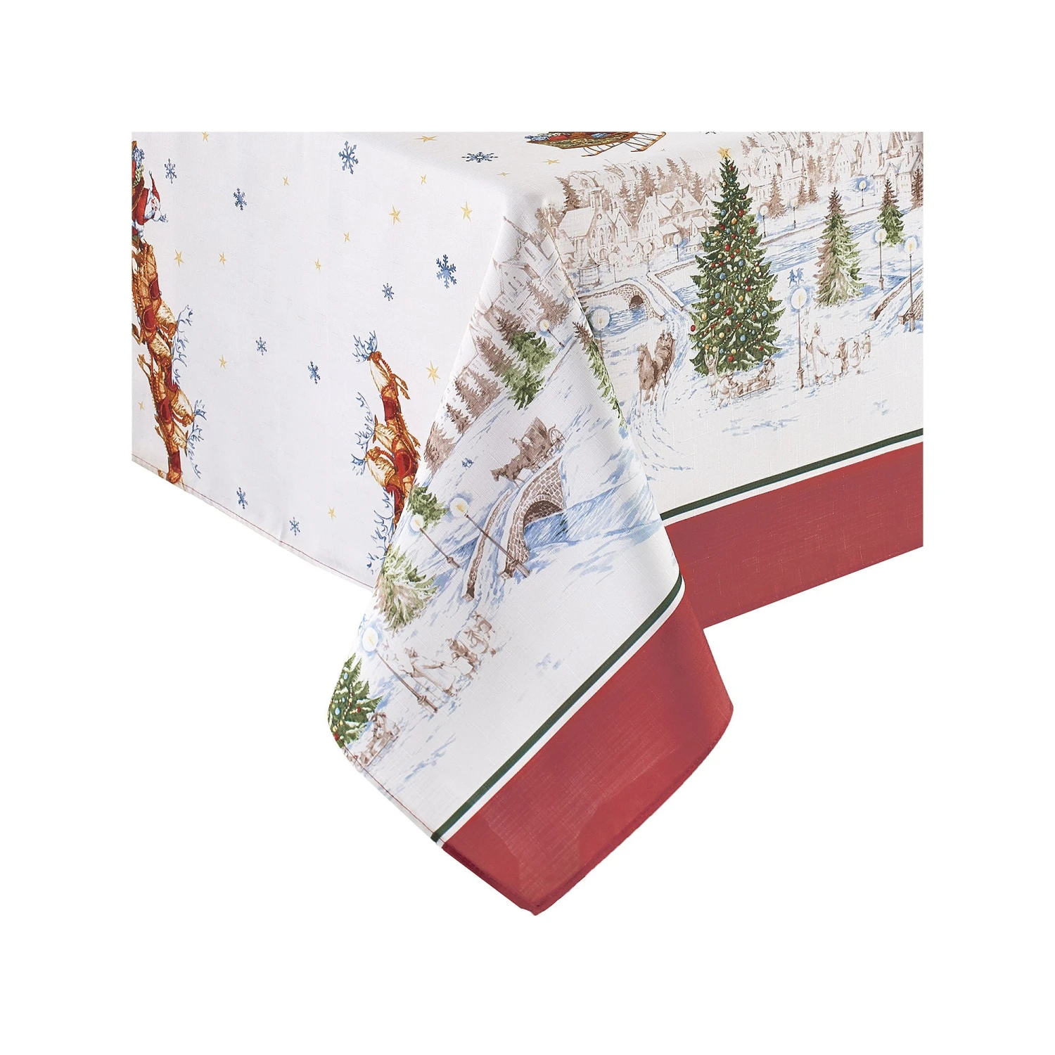 Elrene Home Fashions Elrene Home Fashions Snowy Sleighride Tablecloth - MULTI ONE SIZE 3 Elrene Home Fashions Elrene Home Fashions Snowy Sleighride Tablecloth - MULTI ONE SIZE - Image 3