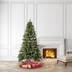 Holiday Time Holiday Time 7' Pre-Lit Duncan Fir Artificial Christmas Tree Color-Changing LED Lights With Quick Set -Digitopia Deals Store d934d82f3fa345bc83a845d45755ee75