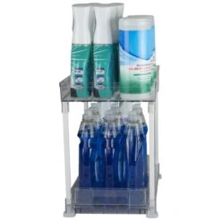 The Home Edit The Home Edit 400991 Under Cabinet 2-Tier Storage Tower, 10X14.5X15in -Digitopia Deals Store da18675643014d0e8477bf0482e57dc3