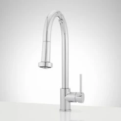 Signature Hardware SIGNATURE HARDWARE SHXCRD100ECP Single Handle Pull Down Kitchen Faucet In Polished Chrome