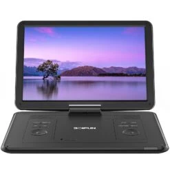 BOIFUN BOIFUN BFN-161 Rechargeable Battery Portable DVD Player With 15.6 Large HD Screen, Black