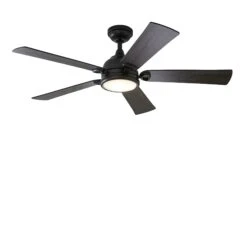 Better Homes & Gardens Better Homes & Gardens W10005-31M Alexander 52" Matte Black Ceiling Fan Integrated LED, 5 Blade Modern
