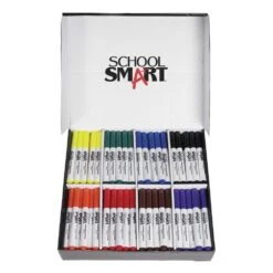 School Specialty School Smart Conical Tip Washable Markers Classroom Pack - Pack Of 200 - Assorted Colors