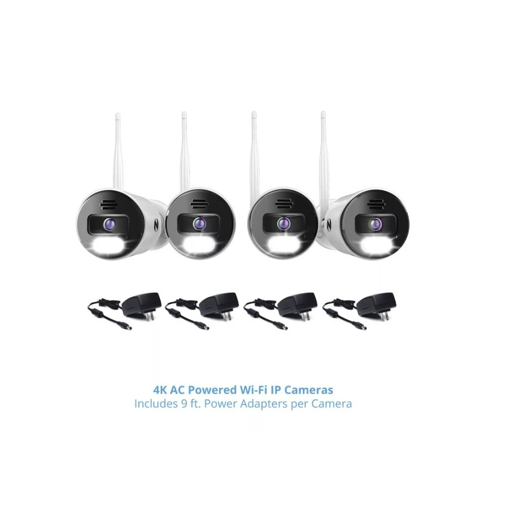Night Owl Night Owl CL-BT8WN-14L Wi-Fi Bluetooth NVR With (4) AC Powered Wi-Fi IP 4K Spotlight Cameras 2 Night Owl Night Owl CL-BT8WN-14L Wi-Fi Bluetooth NVR With (4) AC Powered Wi-Fi IP 4K Spotlight Cameras - Image 2