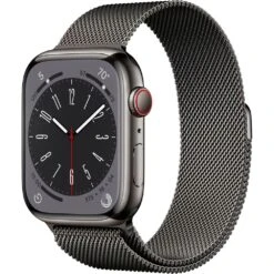 Apple Apple Watch Gen 8 Series 8 Cell 45mm Graphite Stainless Steel - Graphite Milanese Loop MNKW3LL/A