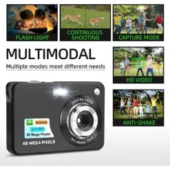 NBD NBD Kids' Compact Mini Digital Camera With 48MP 8X Digital Zoom -Digitopia Deals Store e9679d682d7e4bcfb4a7087a78f8ce56