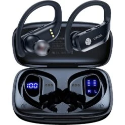 Bmani Bmani T16 Wireless Earbuds Bluetooth Headphones 48hrs Play Back Sport Earphones Black