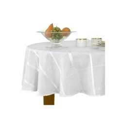 Elrene Home Fashions Elrene Home Fashions Elegance Plaid Jacquard Tablecloth - WHITE ONE SIZE 5 Elrene Home Fashions Elrene Home Fashions Elegance Plaid Jacquard Tablecloth - WHITE ONE SIZE -Digitopia Deals Store eb0e6312418d4e7fbcea71e321927cdf