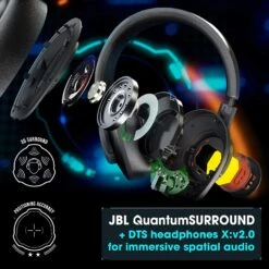 JBL JBL JBLQUANTUM400BLKAM Quantum 400 - Wired Over-Ear Gaming Headphones With USB And Game-Chat Balance Dial - Black -Digitopia Deals Store eb68ed6fa1024197abdf287d122792d5
