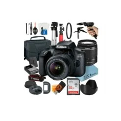 Canon® Canon Canon Canon EOS 4000D DSLR Camera Bundle 18.0MP 18-55mm Zoom Lens