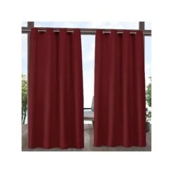 Exclusive Home Curtains Exclusive Home Curtains 2 Pack Indoor/Outdoor Solid Cabana Grommet Top Curtain Panels