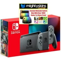 Nintendo Nintendo Switch Console With Gray Joy Con And MightySkins Voucher 5 Nintendo Nintendo Switch Console With Gray Joy Con And MightySkins Voucher -Digitopia Deals Store f2a7b6eb52d24753aeefc568427b5fc8