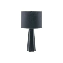 Martha Stewart Martha Stewart Athena Geometric Ceramic Table Lamp - BLACK ONE SIZE