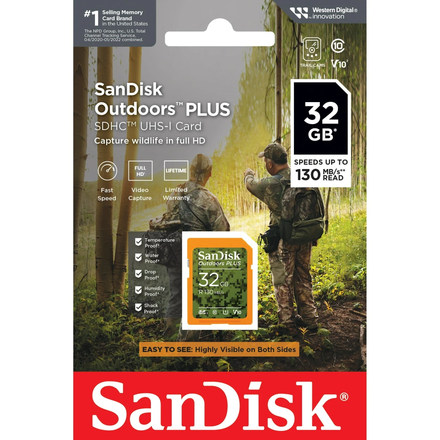 SanDisk SanDisk SDSDUWC-032G-AW6VN 32GB Outdoors Plus SDHC UHS-I Memory Card 2 SanDisk SanDisk SDSDUWC-032G-AW6VN 32GB Outdoors Plus SDHC UHS-I Memory Card - Image 2