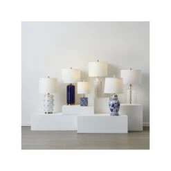 Collective Design By Stylecraft Collective Design By Stylecraft Blue And White Ceramic Table Lamp TL17565JCADS - BLUE AND WHITE ONE SIZE -Digitopia Deals Store f43177c21584406fab0b0202fbc6f648