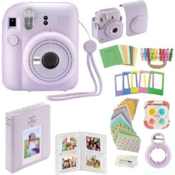 Fujifilm Fujifilm Instax Mini 12 Instant Camera With Case And Accessory Kit Lilac Purple 4.9 MP