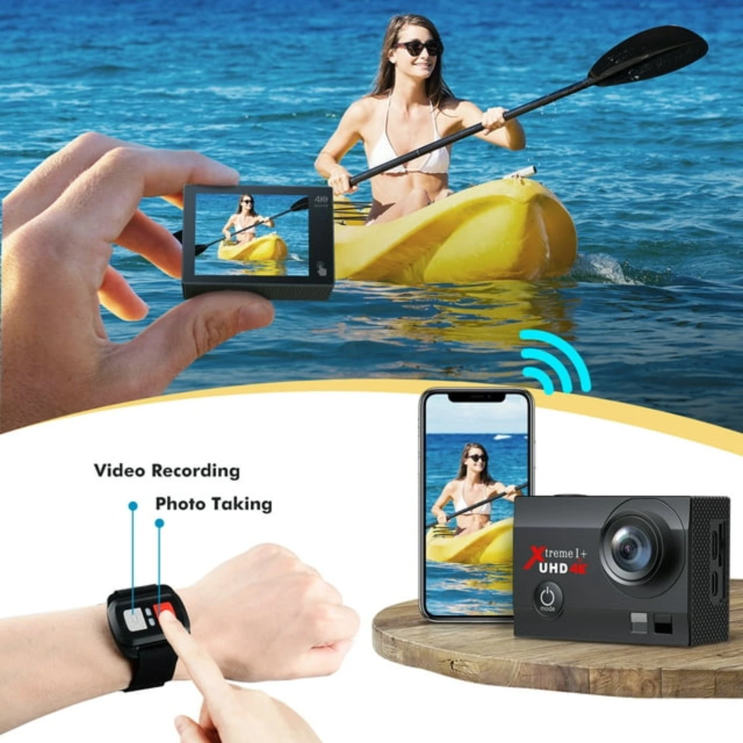 Campark Campark Action 4K 20MP HD Video Vlogging Record Sport Camera, Waterproof 2 Campark Campark Action 4K 20MP HD Video Vlogging Record Sport Camera, Waterproof - Image 2