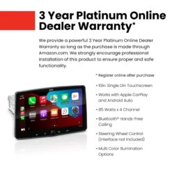 Boss Audio Systems Boss Audio Systems CRBE10ACP 10.1 Inch Single Display Touchscreen With Bluetooth Head Car Audio Stereo System -Digitopia Deals Store fba5c6c7d1914bde8bd25455801e5d73