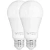 Wyze Wyze WLPA19V2-2PK LED 9.5W (60W Equivalent) White Smart Home Light Bulb, Dimmable 2 Pack