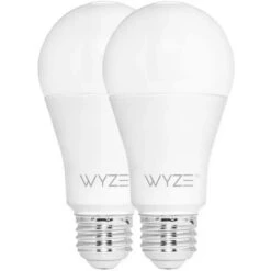 Wyze Wyze WLPA19V2-2PK LED 9.5W (60W Equivalent) White Smart Home Light Bulb, Dimmable 2 Pack